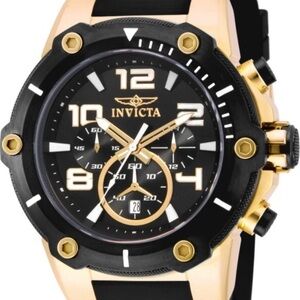 Invicta Speedway Gold tone and Black Watch 17200
